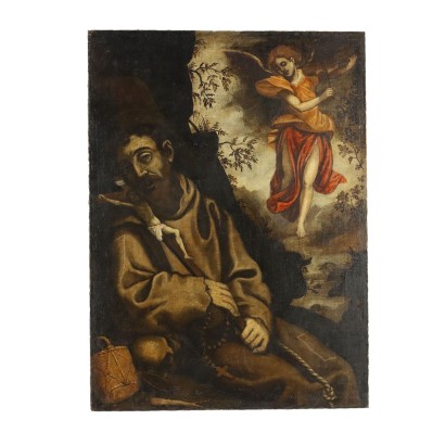 San Francesco in estasi confortato da ,Dipinto San Francesco