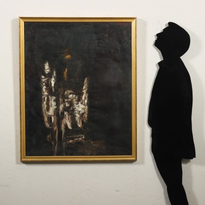 Bepi Romagnoli Öl auf Leinwand Italien 1958