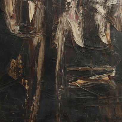 Bepi Romagnoli Öl auf Leinwand Italien 1958