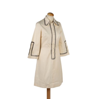 moda vinatge, moda anni 60, moda anni 70, vestito chemisier, moda italiana, vintage Milano,Abito Vintage anni 60