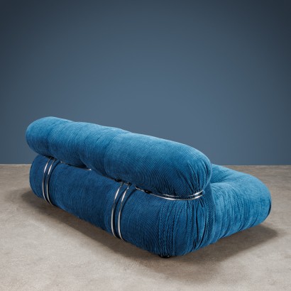 Cassina Soriana Canapé Velour Italie Années 1960