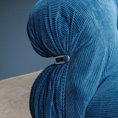 Cassina Soriana Canapé Velour Italie Années 1960