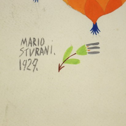 arte, arte italiana, arte Contemporanea italiana, arte Contemporanea,Mario Sturani ,Composizione naturalistica,Mario Sturani