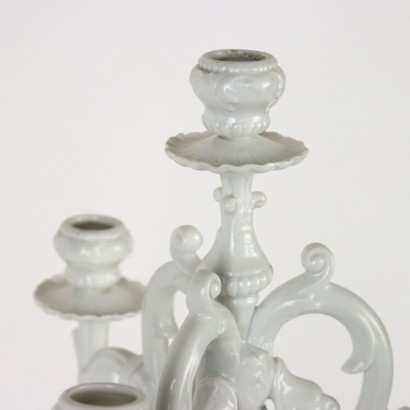 antiquariato, ceramica, antiquariato ceramica, ceramica antica, ceramica antica italiana, ceramica di antiquariato, ceramica neoclassico, ceramica del 800,Candelabro Richard Ginori