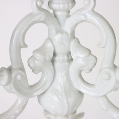 antiquariato, ceramica, antiquariato ceramica, ceramica antica, ceramica antica italiana, ceramica di antiquariato, ceramica neoclassico, ceramica del 800,Candelabro Richard Ginori