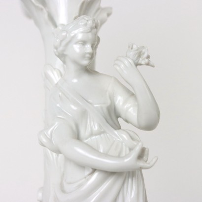antiquariato, ceramica, antiquariato ceramica, ceramica antica, ceramica antica italiana, ceramica di antiquariato, ceramica neoclassico, ceramica del 800,Candelabro Richard Ginori