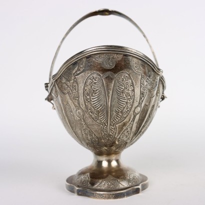 antiquariato, oggettistica, antiquariato oggettistica, oggettistica antica, oggettistica antica italiana, oggettistica di antiquariato, oggettistica neoclassico, oggettistica del 800,Cestino in Argento Inghilterra