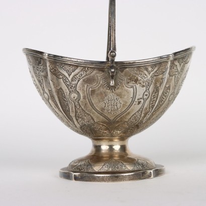 antiquariato, oggettistica, antiquariato oggettistica, oggettistica antica, oggettistica antica italiana, oggettistica di antiquariato, oggettistica neoclassico, oggettistica del 800,Cestino in Argento Inghilterra