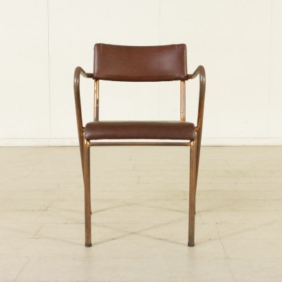 Group of 5 Rationalist Chairs Metal Italy 1930s-1940s_913449 Group of 5 Rationalist Chairs Metal Italy 1930s-1940s
