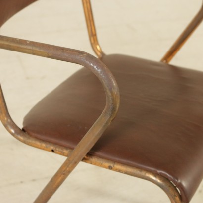 Group of 5 Rationalist Chairs Metal Italy 1930s-1940s_913451 Group of 5 Rationalist Chairs Metal Italy 1930s-1940s