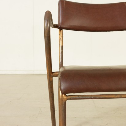 Group of 5 Rationalist Chairs Metal Italy 1930s-1940s_913452 Group of 5 Rationalist Chairs Metal Italy 1930s-1940s