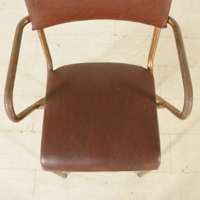 Group of 5 Rationalist Chairs Metal Italy 1930s-1940s_913454 Group of 5 Rationalist Chairs Metal Italy 1930s-1940s