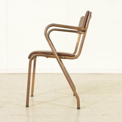 Group of 5 Rationalist Chairs Metal Italy 1930s-1940s_913456 Group of 5 Rationalist Chairs Metal Italy 1930s-1940s