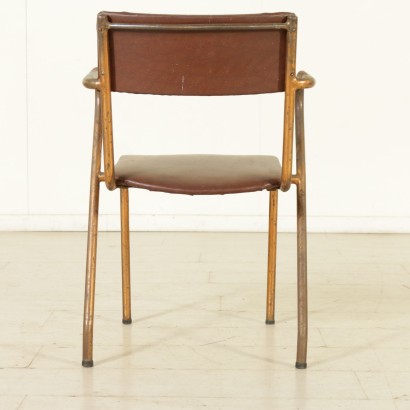 Group of 5 Rationalist Chairs Metal Italy 1930s-1940s_913457 Group of 5 Rationalist Chairs Metal Italy 1930s-1940s