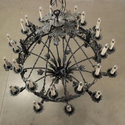 Lampadario in Ferro Battuto