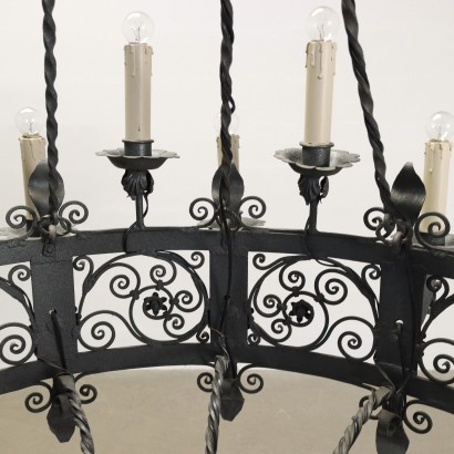 Lampadario in Ferro Battuto