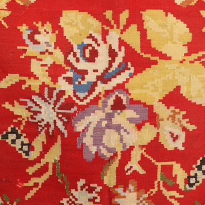 Tapis Kilim Coton Noeud Fin Turquie Années 1960