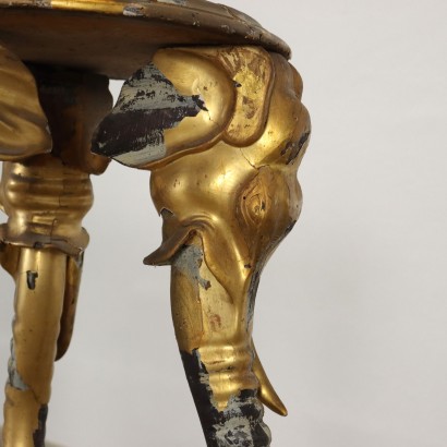 Paar Eklektische Gueridon Holz Italien XIX Jhd
