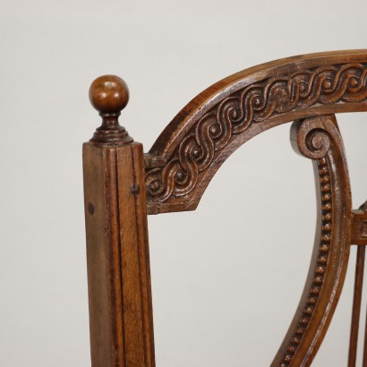 antiquariato, sedia, antiquariato sedie, sedia antica, sedia antica italiana, sedia di antiquariato, sedia neoclassica, sedia del 800,Gruppo di Sedie in Stile Impero