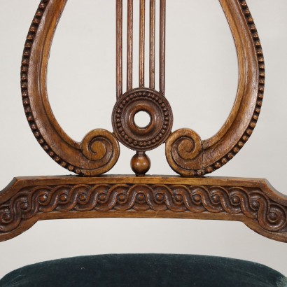 antiquariato, sedia, antiquariato sedie, sedia antica, sedia antica italiana, sedia di antiquariato, sedia neoclassica, sedia del 800,Gruppo di Sedie in Stile Impero