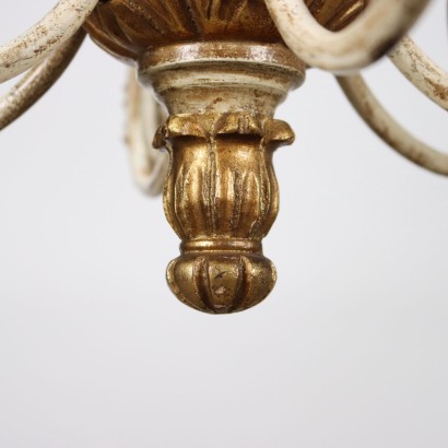 antiquariato, lampadario, antiquariato lampadari, lampadario antico, lampadario antico italiano, lampadario di antiquariato, lampadario neoclassico, lampadario del 800,Lampadario in Stile Laccato e Dorato