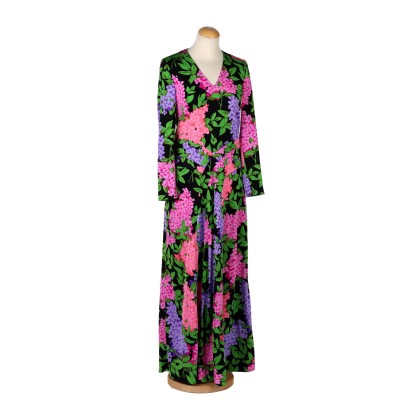 Vintage Kleid Stoff Italien 1970er