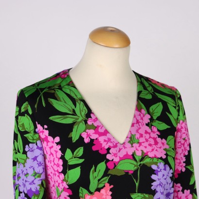 Vintage Kleid Stoff Italien 1970er