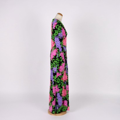 Vintage Kleid Stoff Italien 1970er