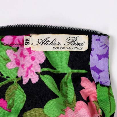 Vintage Kleid Stoff Italien 1970er