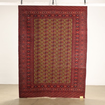 Tapis Boukhara Laine Noued Fin Pakistan XX Siècle
