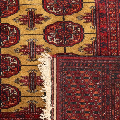 Tapis Boukhara Laine Noued Fin Pakistan XX Siècle