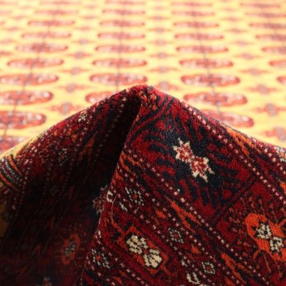 Tapis Boukhara Laine Noued Fin Pakistan XX Siècle