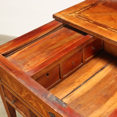 Schreibtisch Holz Italien XX Jhd