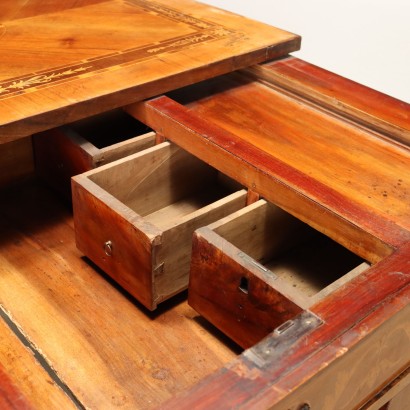 Schreibtisch Holz Italien XX Jhd