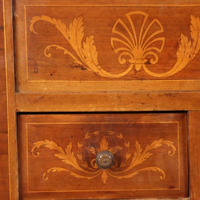 Schreibtisch Holz Italien XX Jhd