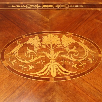 Schreibtisch Holz Italien XX Jhd
