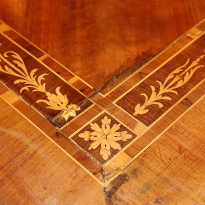 Schreibtisch Holz Italien XX Jhd