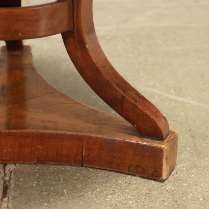 Tabouret Louis Philippe Merisier Italie XIX Siècle