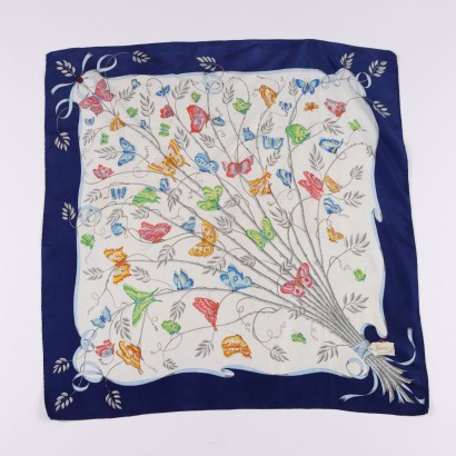 moda vintage, vintage firenze, gucci Firenze, foulard vintage, foulard vintage, foulard viintage,Foulard Gucci Vintage con Farfalle