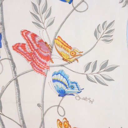 moda vintage, vintage firenze, gucci Firenze, foulard vintage, foulard vintage, foulard viintage,Foulard Gucci Vintage con Farfalle