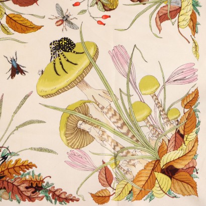 Gucci Vintage Scarf Silk Italy 1970s