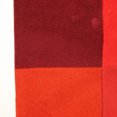 Vintage Teppich Wolle Großer Knoten Italien XX Jhd
