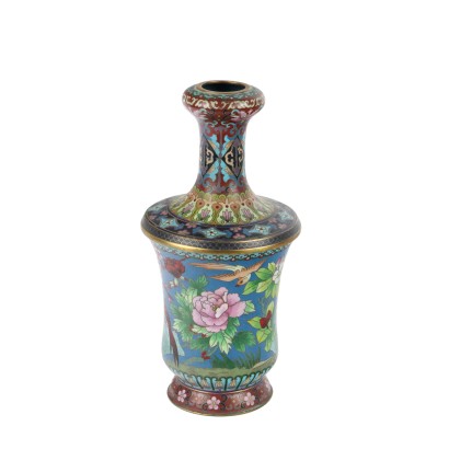 antiquariato, vaso, antiquariato vaso, vaso antico, vaso antico italiano, vaso di antiquariato, vaso neoclassico, vaso del 800,Vaso Cloisonné