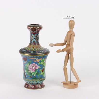 antiquariato, vaso, antiquariato vaso, vaso antico, vaso antico italiano, vaso di antiquariato, vaso neoclassico, vaso del 800,Vaso Cloisonné
