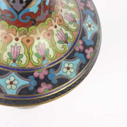 antiquariato, vaso, antiquariato vaso, vaso antico, vaso antico italiano, vaso di antiquariato, vaso neoclassico, vaso del 800,Vaso Cloisonné