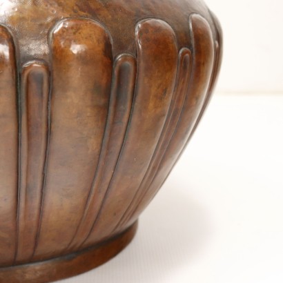 antiquariato, vaso, antiquariato vaso, vaso antico, vaso antico italiano, vaso di antiquariato, vaso neoclassico, vaso del 800,Due Vasi in Rame Sbalzato