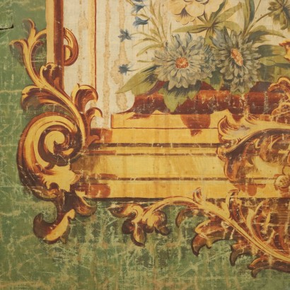 arte, arte italiana, pittura ottocento italiana,Grande Dipinto su Seta