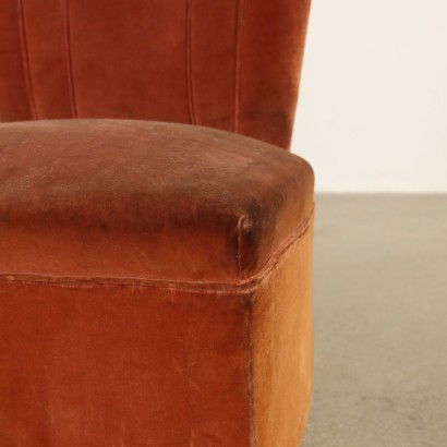 modernariato, modernariato di design, poltrona, poltrona modernariato, poltrona di modernariato, poltrona italiana, poltrona vintage, poltrona anni '60, poltrona design anni 60,Poltroncine Anni 40