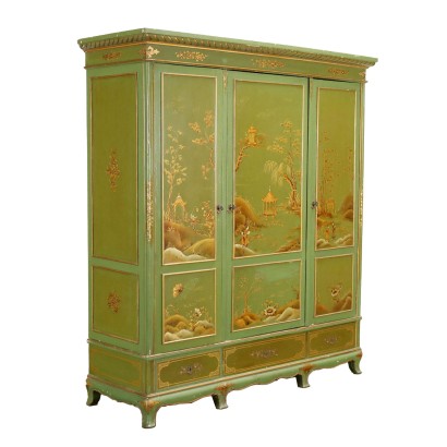 Chinoiserie Kleiderschrank Holz Italien XX Jhd