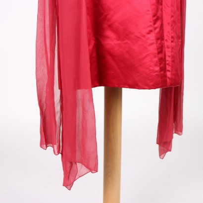 moda vintage, tubino vintage, abito da sera, moda milano, abbigliamento vintage,Abito Vintage Rosso Ciliegia